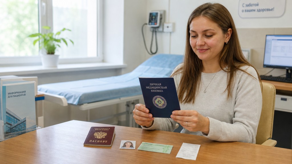 kak vpervye oformit medicinskuju knizhku foto i dokumenty c8df3d96