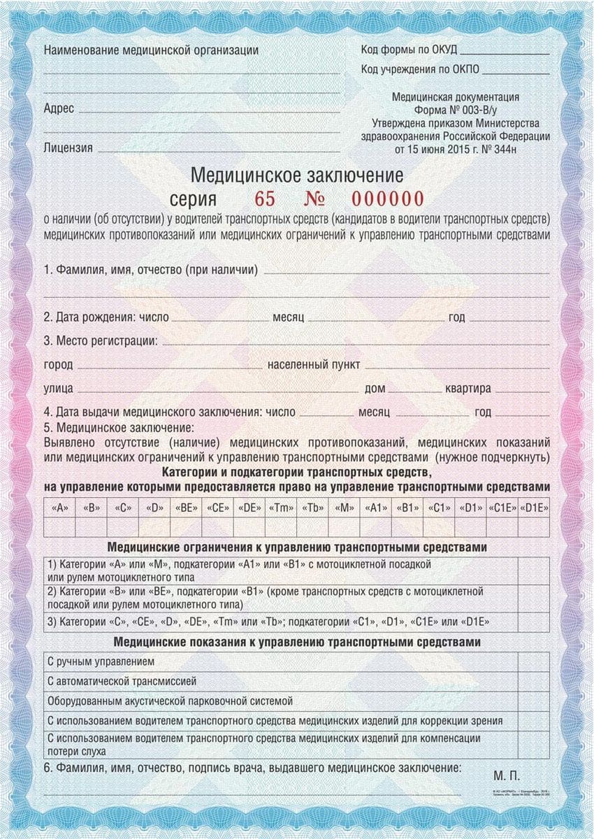Заключение психиатра для справки в ГИБДД в москве